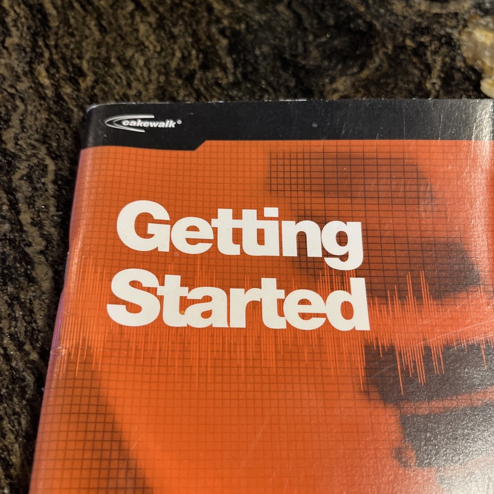 Home Studio Digital Recording Editing Booklet Manual Cakewalk 2004 Computer Edit