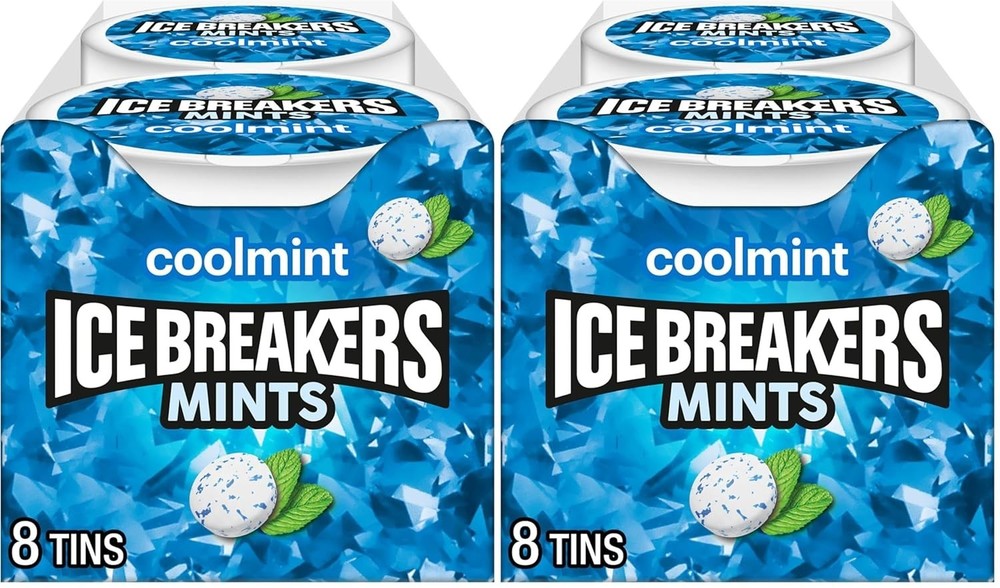 Coolmint Hard Candy Mints - 16 Tin Pack, Sugar Free