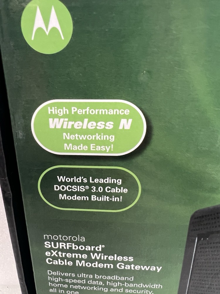 Motorola Surfboard Extreme Wireless Cable Modem Gateway SBG6580