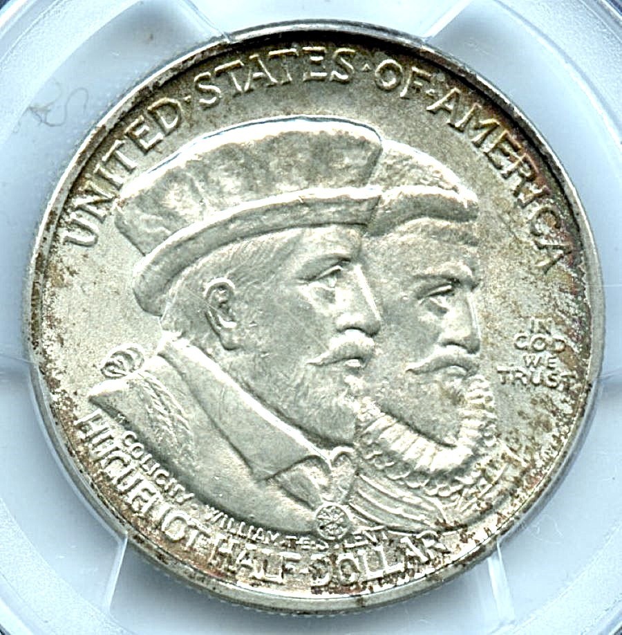 1924 Huguenot Silver Commemorative, PCGS MS67