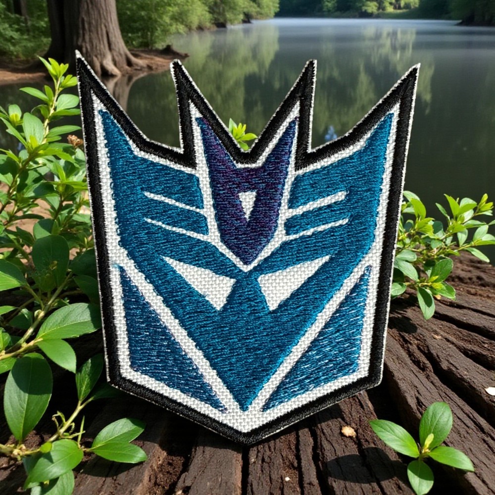 Decepticon Embroidery Patch 3.52" X 3.11"