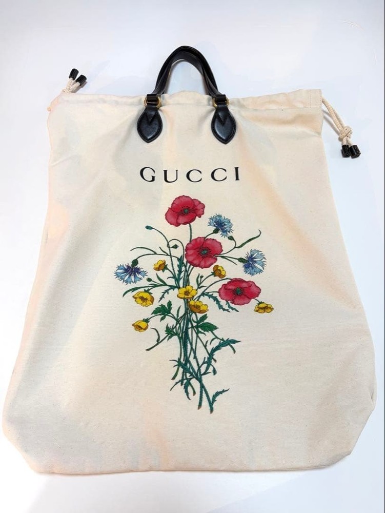 GUCCI Chateau Marmont Drawstring Tote Bag