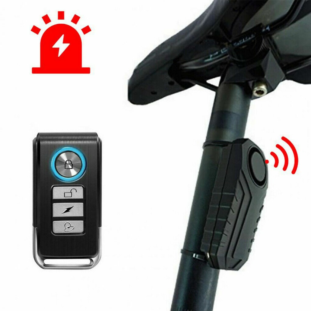 Mobility Scooter Security Alarm with Remote 113db Loud Vibration Sensing System