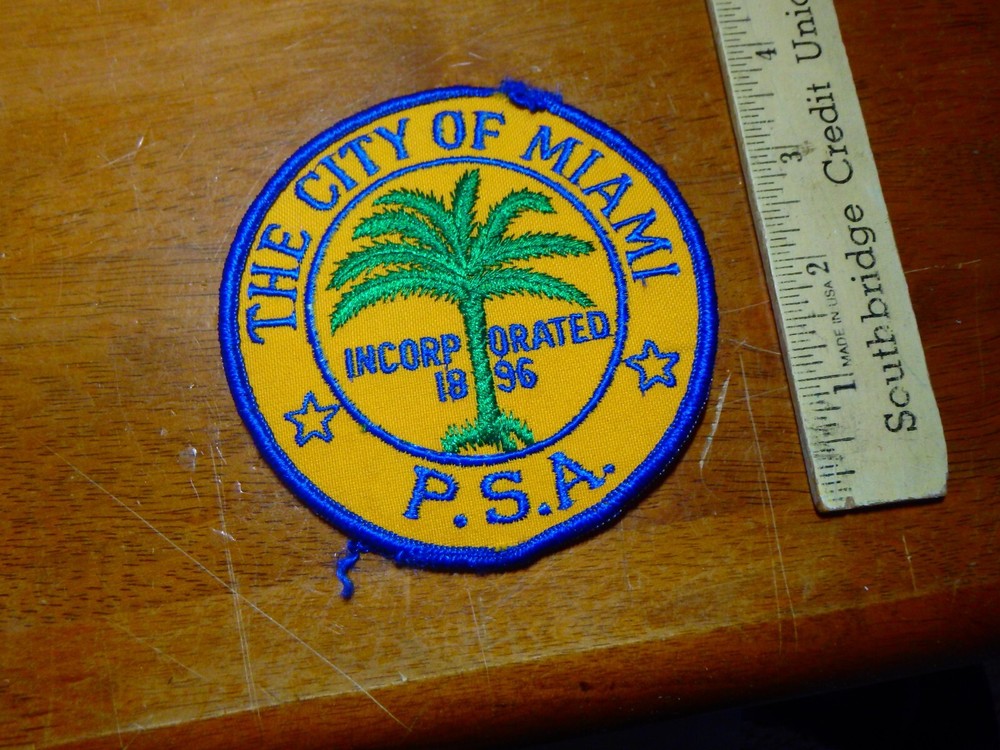 MIAMI   FLORIDA VEST OBSOLETE PATCH BX AAA #3
