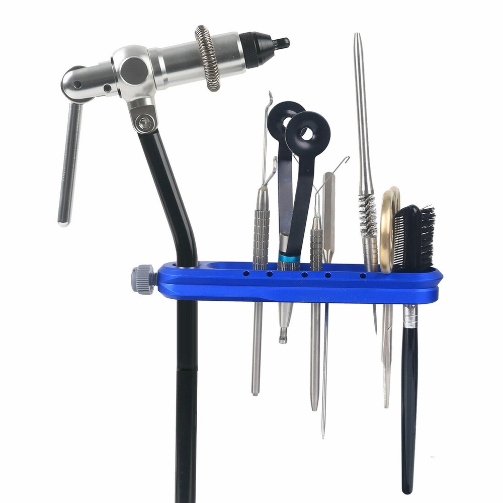 Aluminum Fly Tying Tool Bar Adjustable Caddy holder Organizer with Tying Tools
