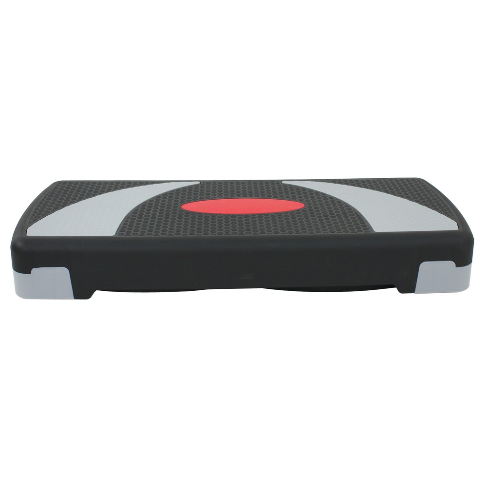 2PCS 31" Step Aerobic Stepper Platform Exercise Step w/4 Risers Adjustable High