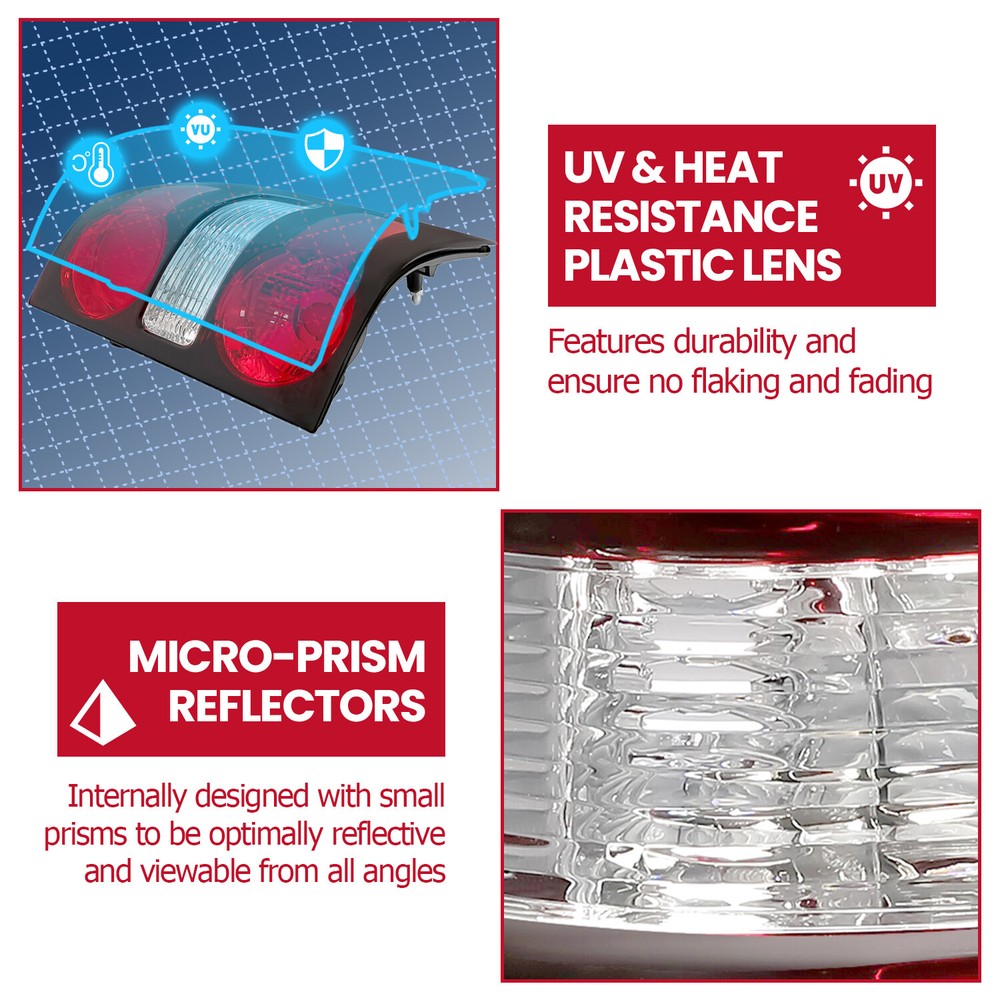 HECASA Tail Light Lamp Passenger Side RH Brake Light For Ford Explorer 2006-2010