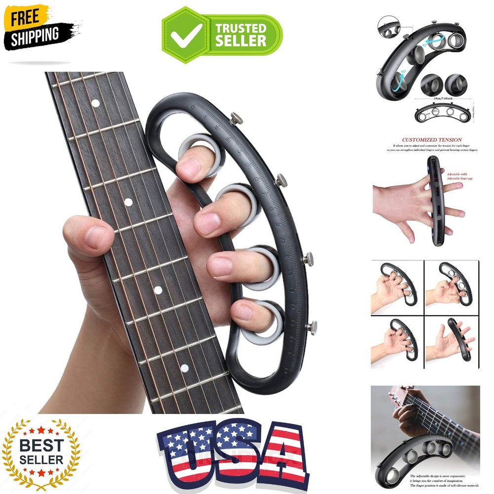 Adjustable Guitar Finger Expansion Trainer - Enhances Flexibility & Strength