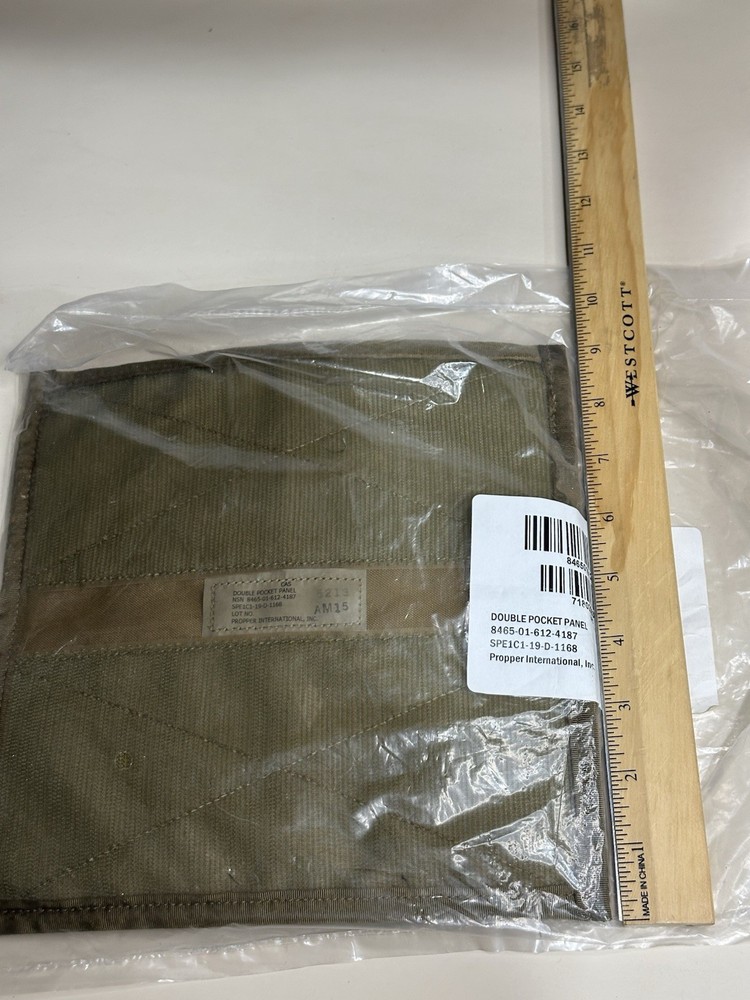 USGI Hook & Loop Double Pocket Panel – Propper – NSN 8465-01-612-4187 – New