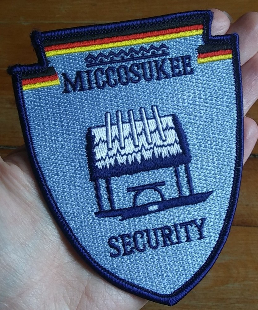 Vintage ~ Miccosukee Security ~ Florida ~ Embroidered Collectors Patch