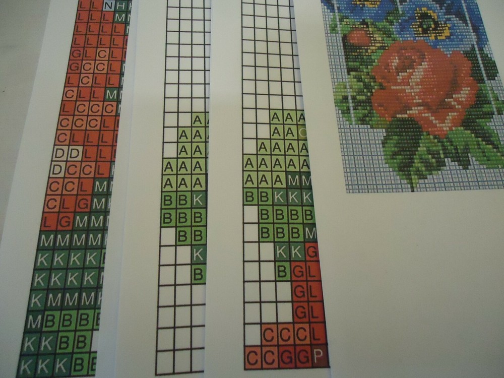 Kit for making a necklace gerdan. Beading Loom Pattern. #S4a
