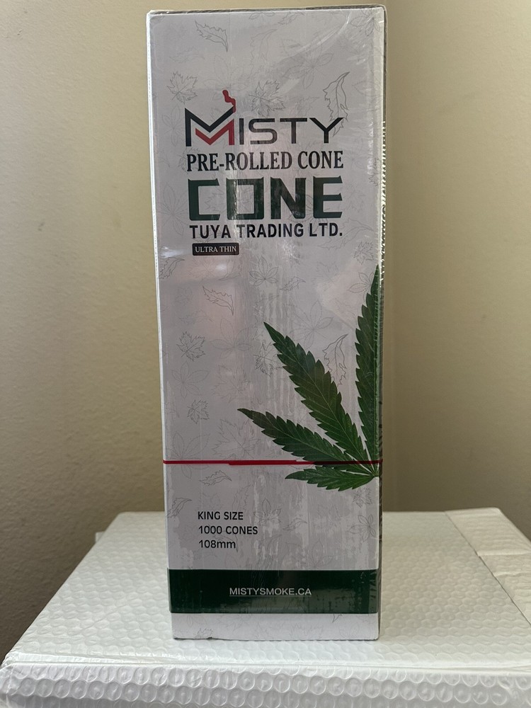 MISTY CONE Classic KING Size Pre-Rolled Cones 1000ct Bulk Box