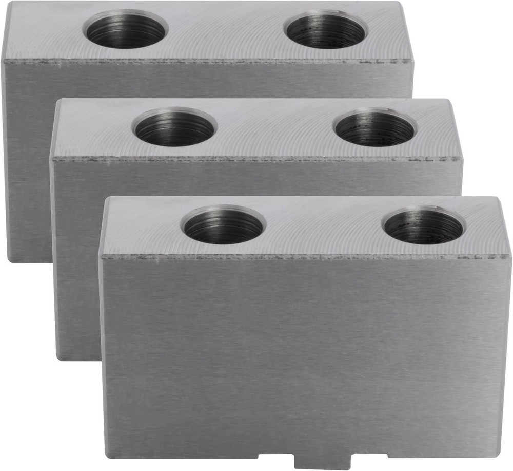 10" 3-JAW SELF-CENTERING CHUCK, plain back, Front Mounting W. 3 Extra Soft Jaws