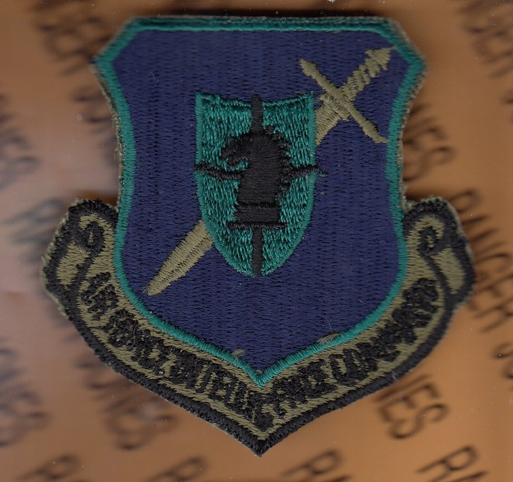 US Air Force Intelligence Command OD Green BDU ~3" patch c/e B