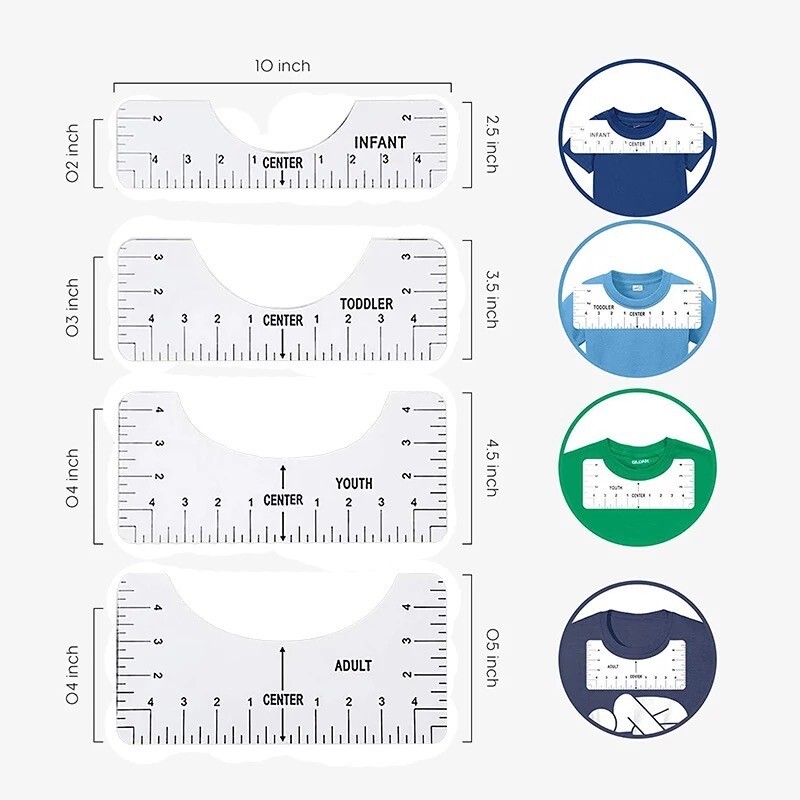 T-Shirt Alignment Ruler