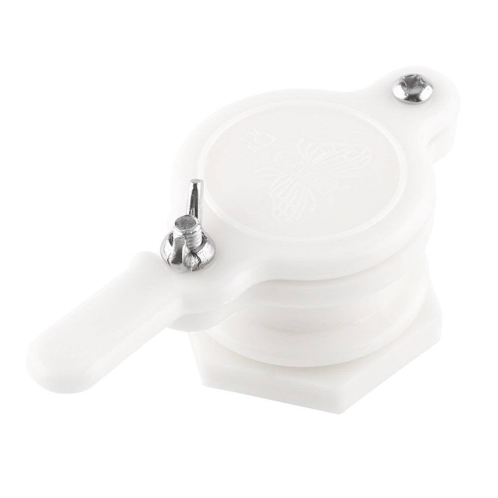 (White)Plastic Bee Honey Tap Gate Valve Beekeeping Extractor Bottling Tool