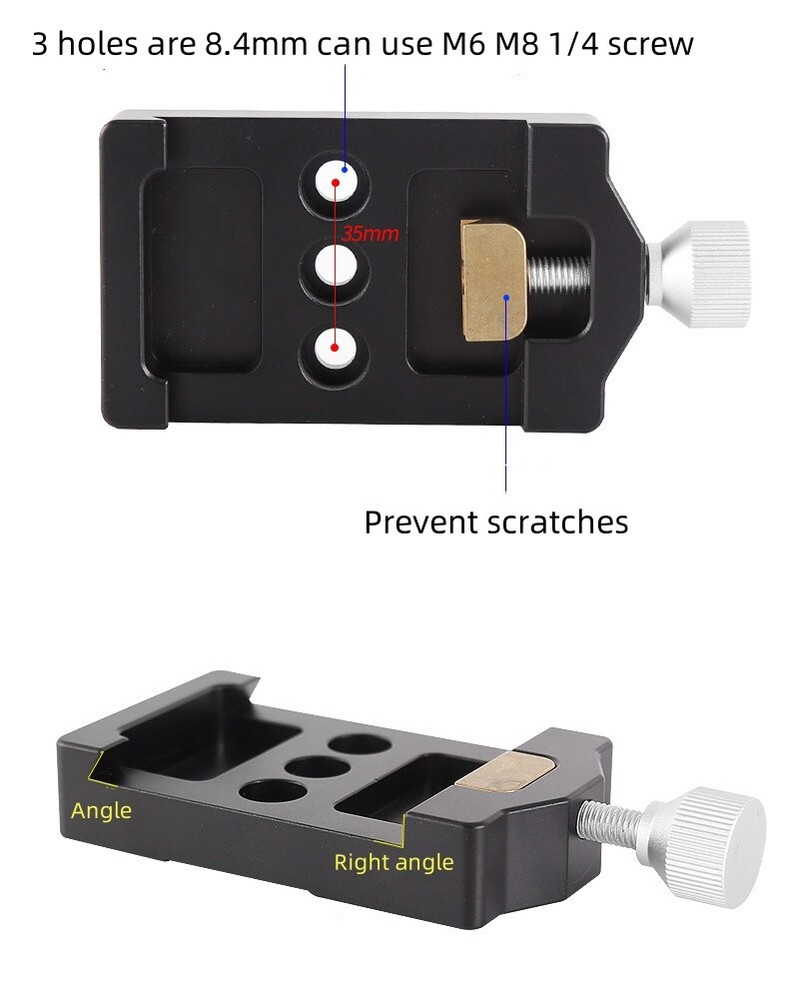 Wide Dovetail Adapter Plate Saddle Plate for Astro Telescope
