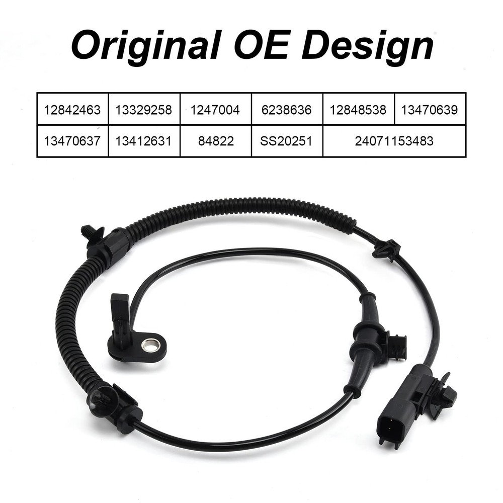 SPEEDWOW ABS Wheel Speed Sensor Front Left Right, Compatible with Chevy & Buick