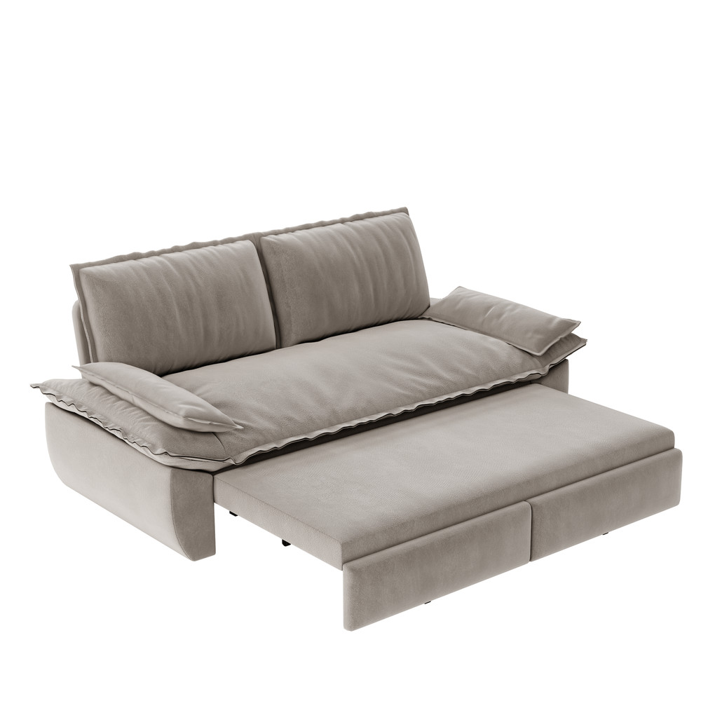 73.2" Queen Pull Out Sofa Bed,3-in-1 Convertible Sleeper Sofa,Multi-Functio