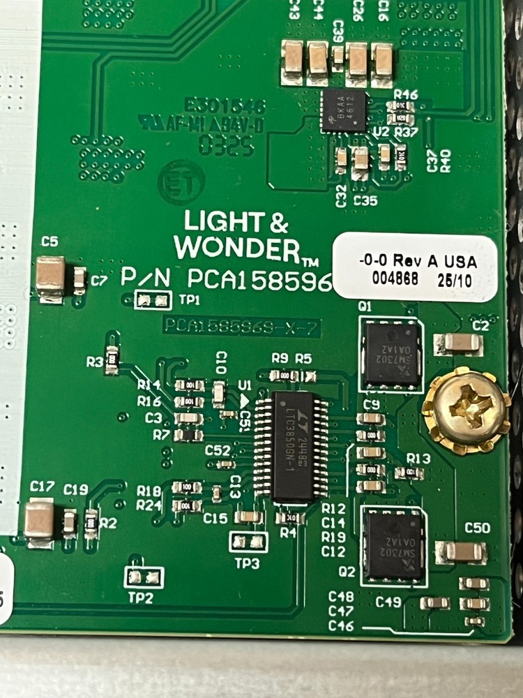 Light & Wonder Gaming PCB PCA158596 Replacement Board