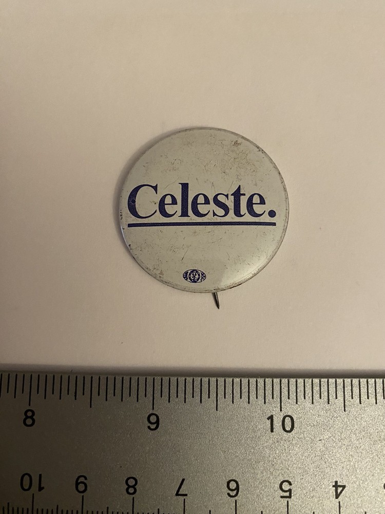 Governor Celeste Ohio Pin Back Button P141