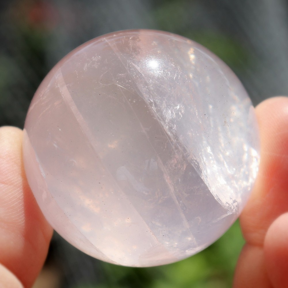 Star Rose Quartz Sphere, Approximately 36 mm (RQ85)