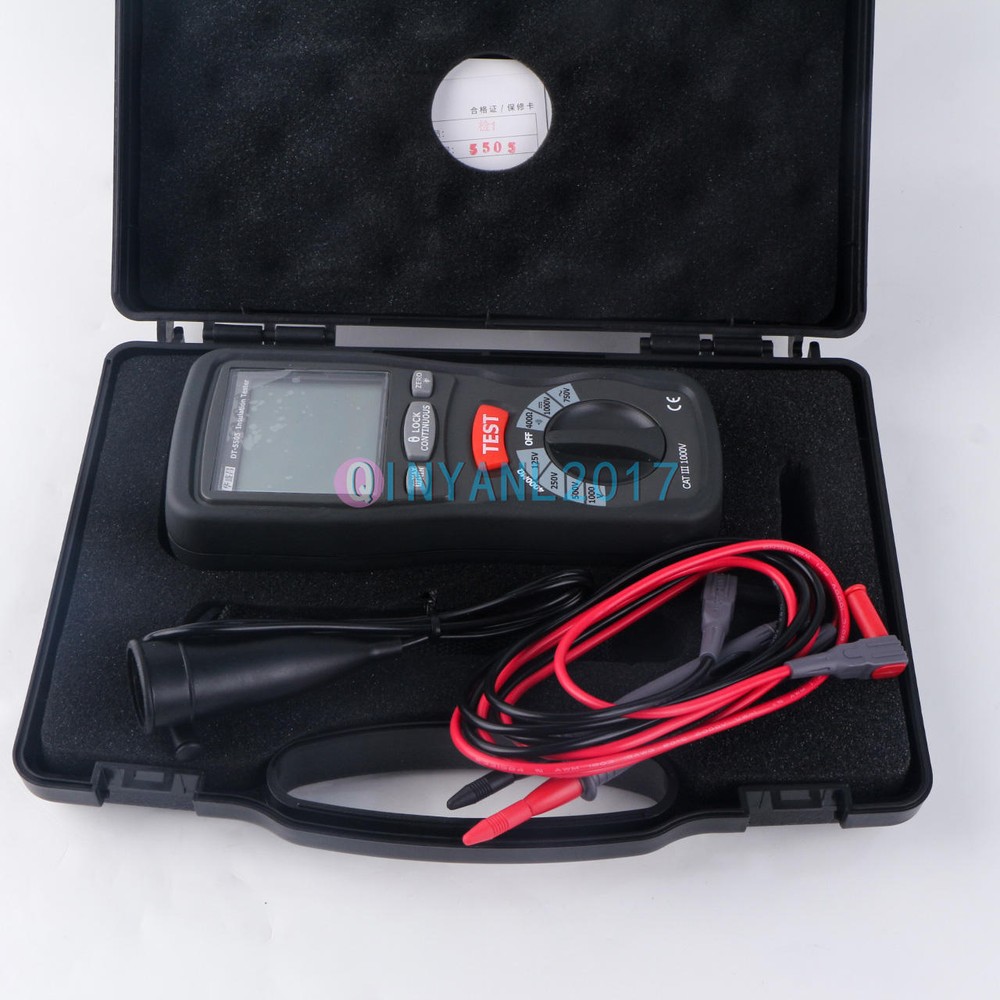 ONE CEM DT-5505 Insulation Testers Large Dual Display with Backlight NEW