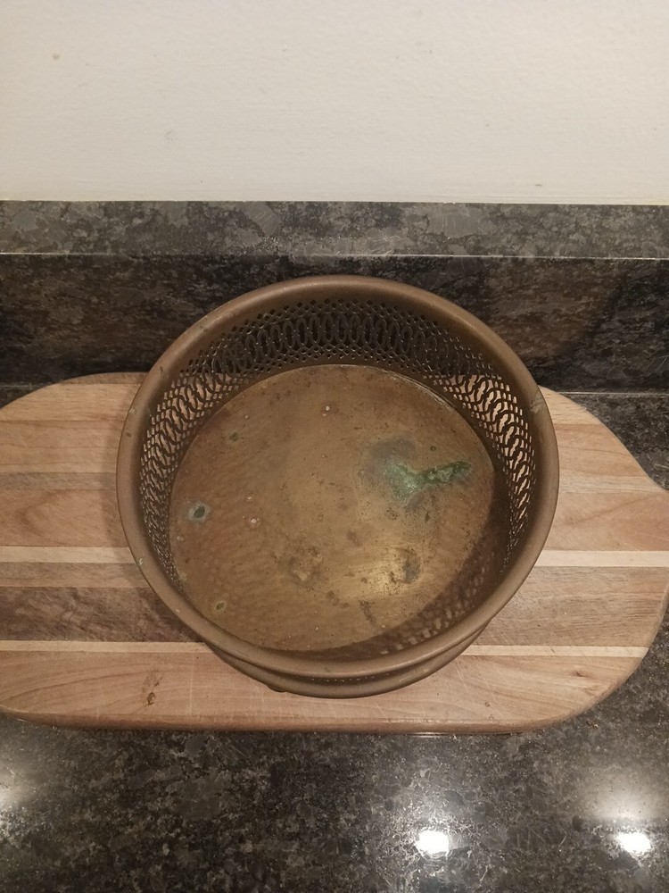 Brass Desktop Trinket Basket