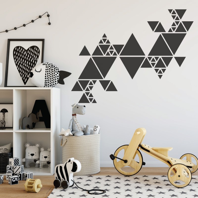 KIDS Reusable Plastic Stencils (5 pcs) // TRIANGLE