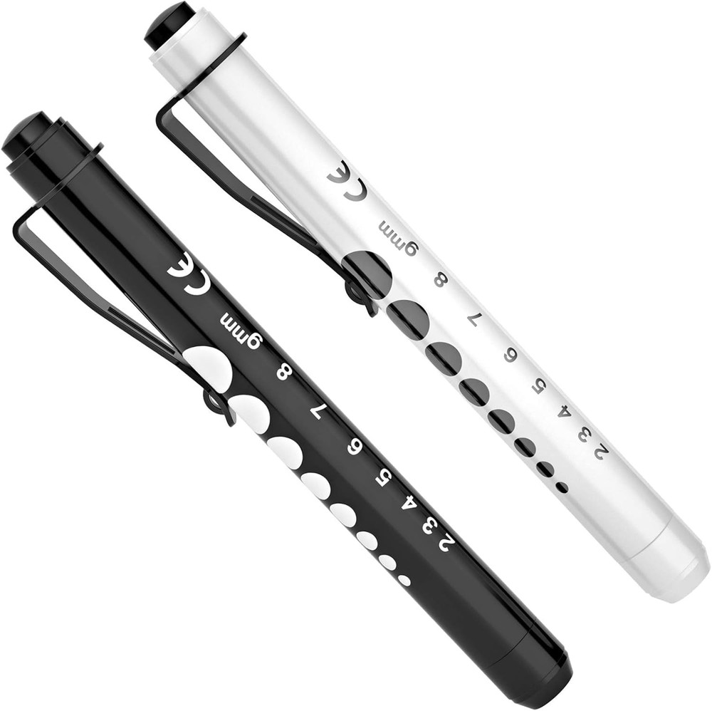 Medical Penlight White LED 2 Pack for Nurses Doctors