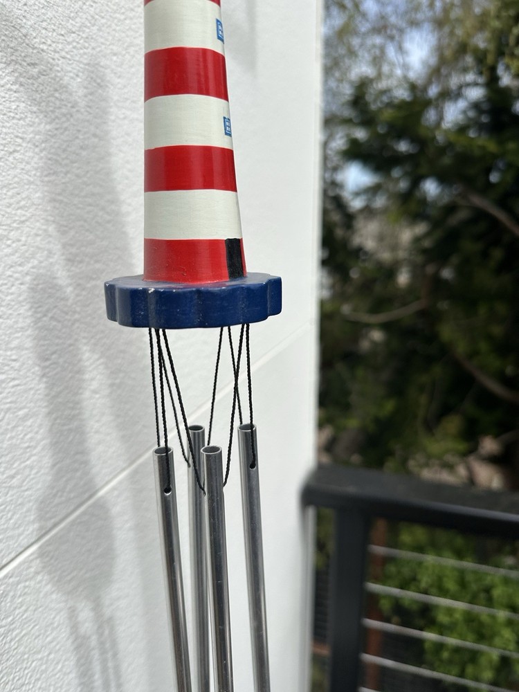 Lighthouse Wind chimes 20 Inches Long Collectible