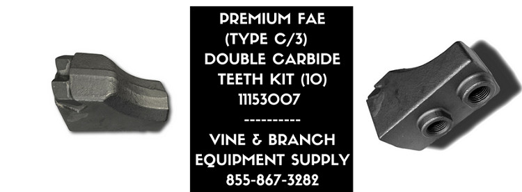 OEM  (TYPE C) 11153007 DOUBLE CARBIDE  TOOL KIT (2 BOLT)