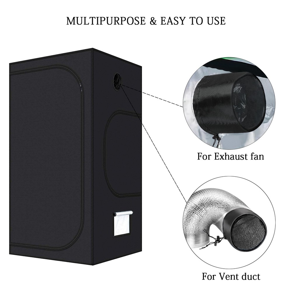 2-Pack Small Grow Tent Filter Covers 4x5.3inch