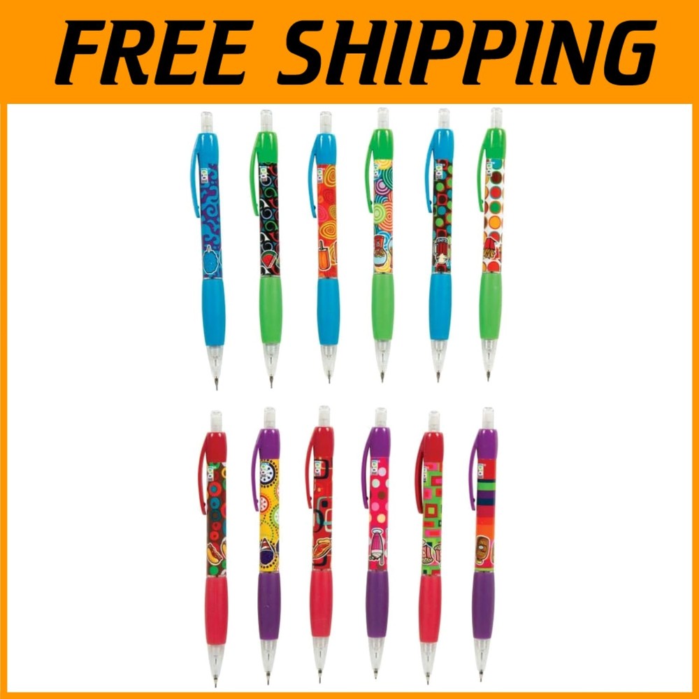 Assorted Scented Pencil Grip Mechanical Pencils - 96 Pack