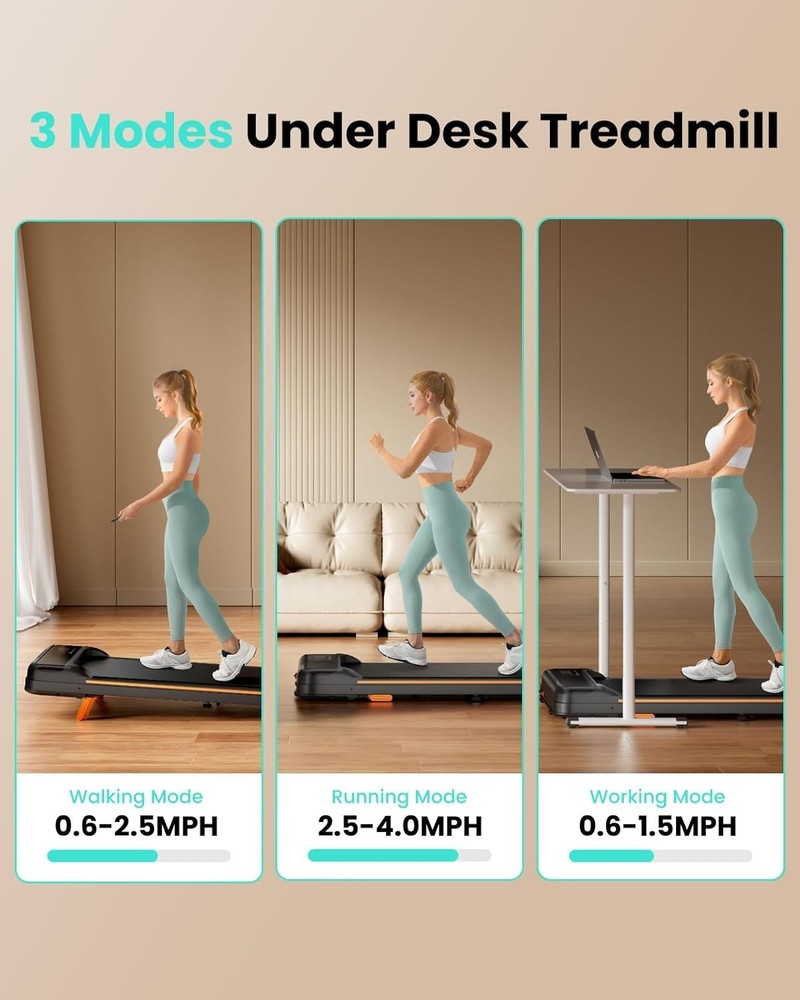 Elevate Your Workout: Portable Under Desk Treadmill with Incline & LED Display