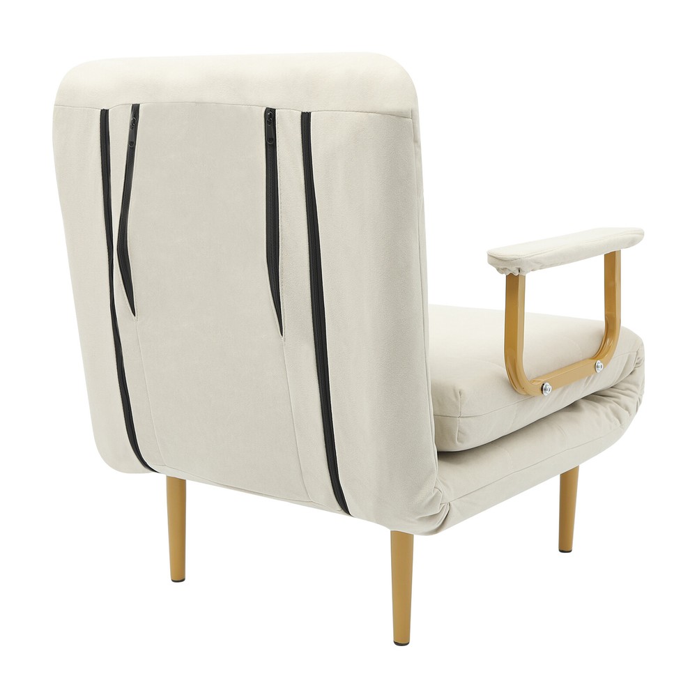 Convertible Sofa Bed Folding Sofa Bed With Pillow & 5-Gear Adjustable Backrest