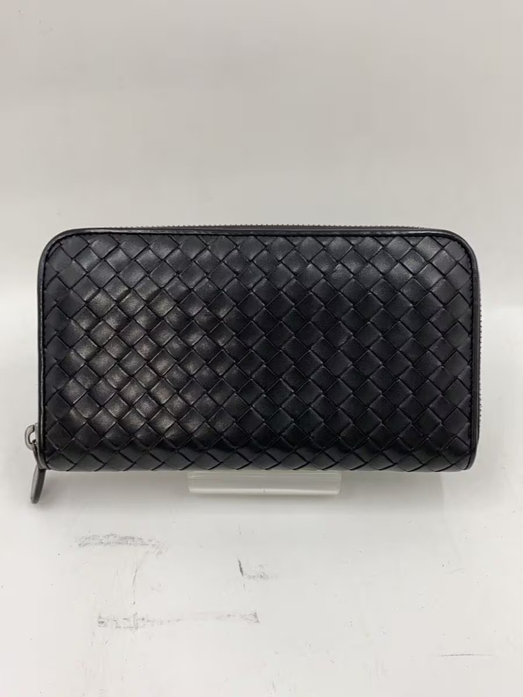 BOTTEGA VENETA Long Wallet Black Solid Men's