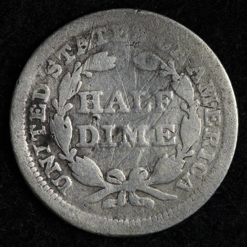 1854 Seated Liberty Silver Half Dime E249 SQCM