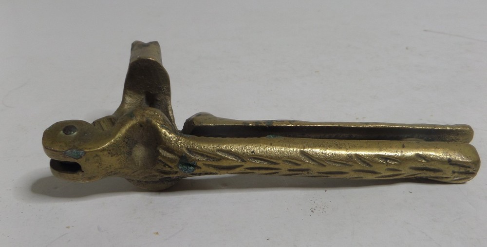 brass squirrel nut cracker pliers vintage