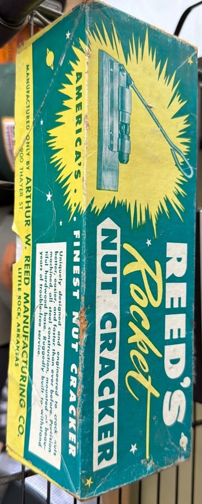 Reed's Rocket Nut Cracker With Original Box 1960, Functioning, MCM Kitchen Tool
