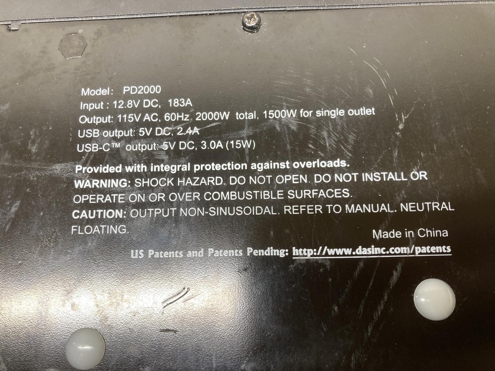 APU, Inverter - Used | P/N PD2000