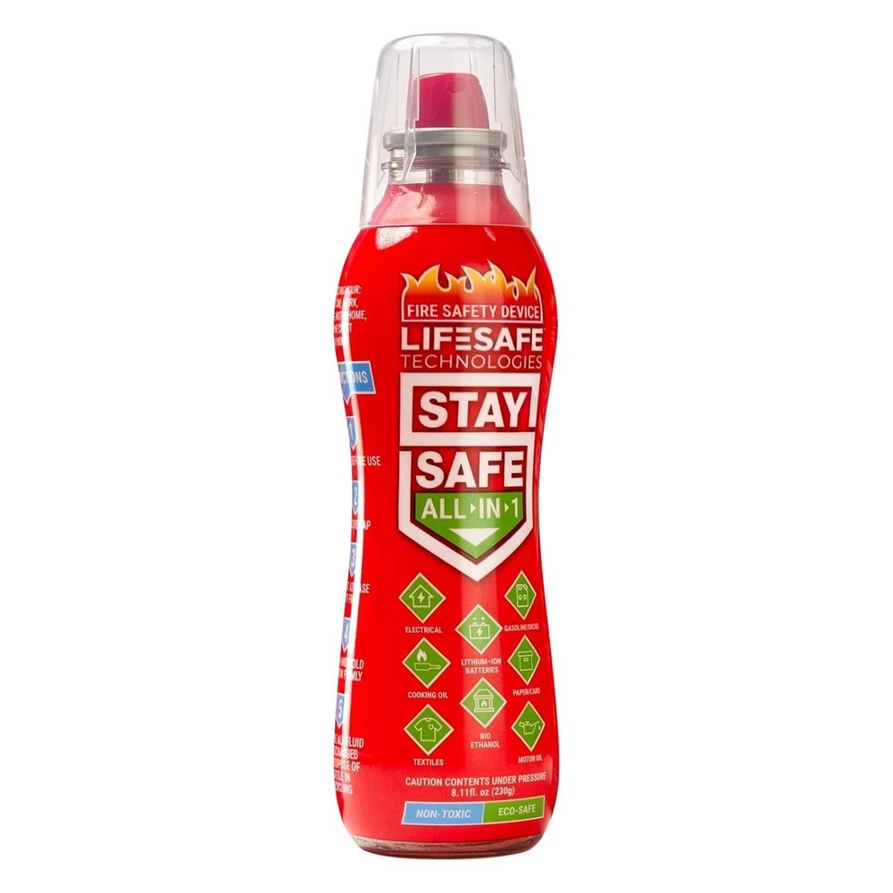 Compact All-in-1 Fire Extinguisher - Non-Toxic Solution for Home Fire Safety