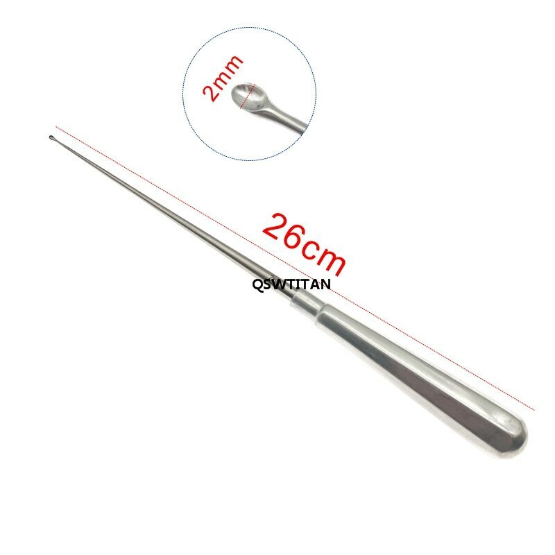 Stainless Steel Bone Curette 2mm-10mm Orthopedics Instruments Bone Spoon Tools