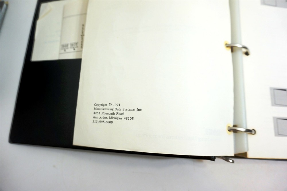 Vintage 1974 COMPACT II Programming Manual ~ Very Early computer book by MDSI