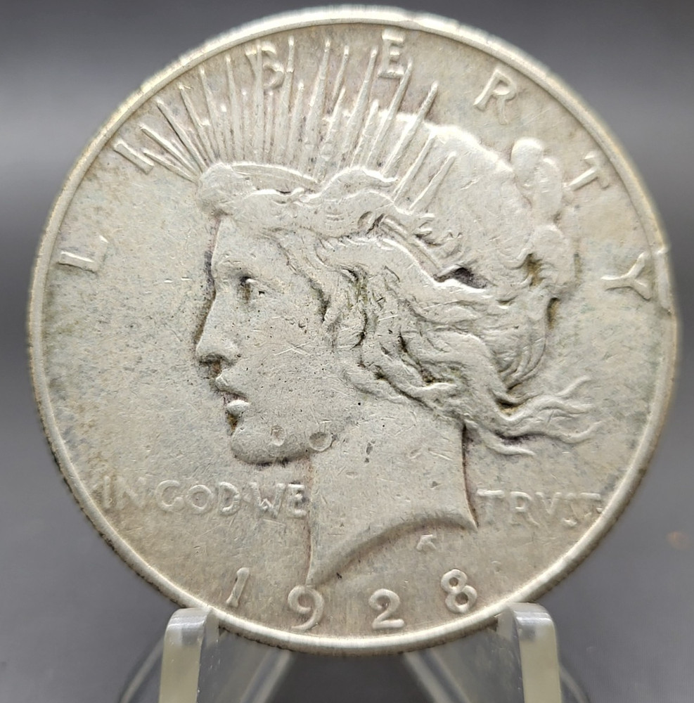1928 S U.S. Peace 90% Silver Dollar