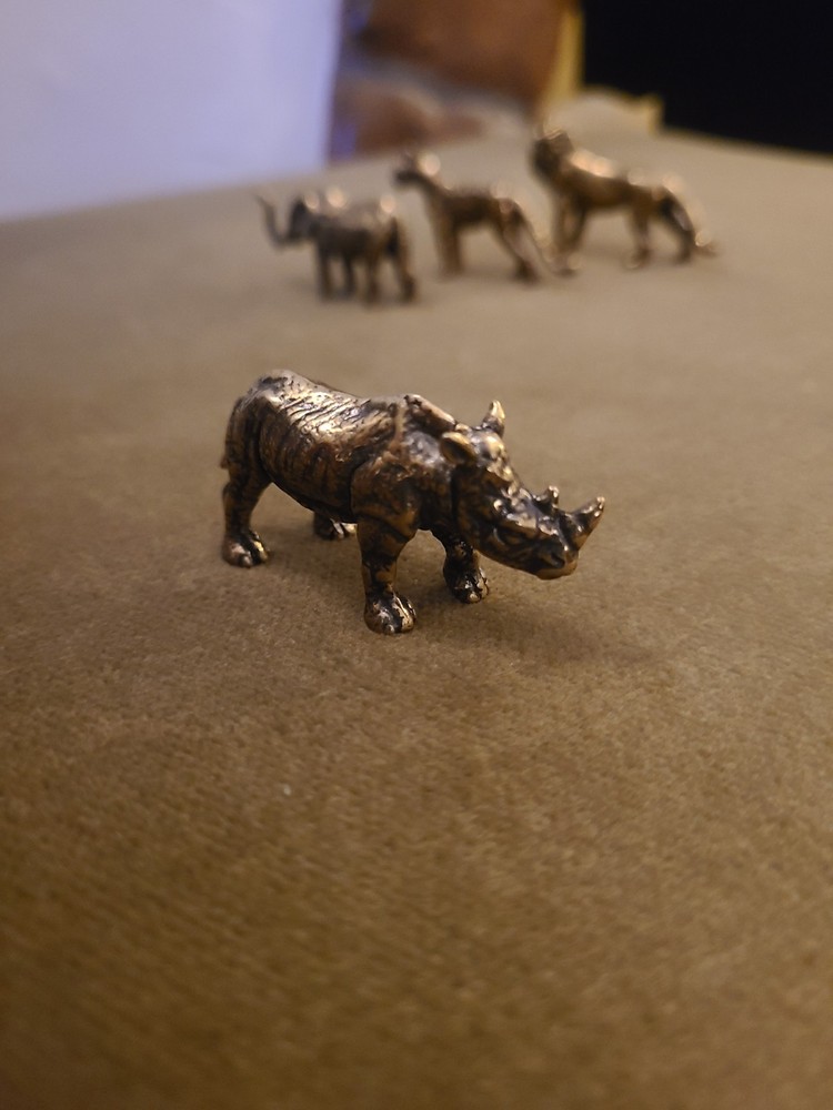Brass Mini Animal Safari Set