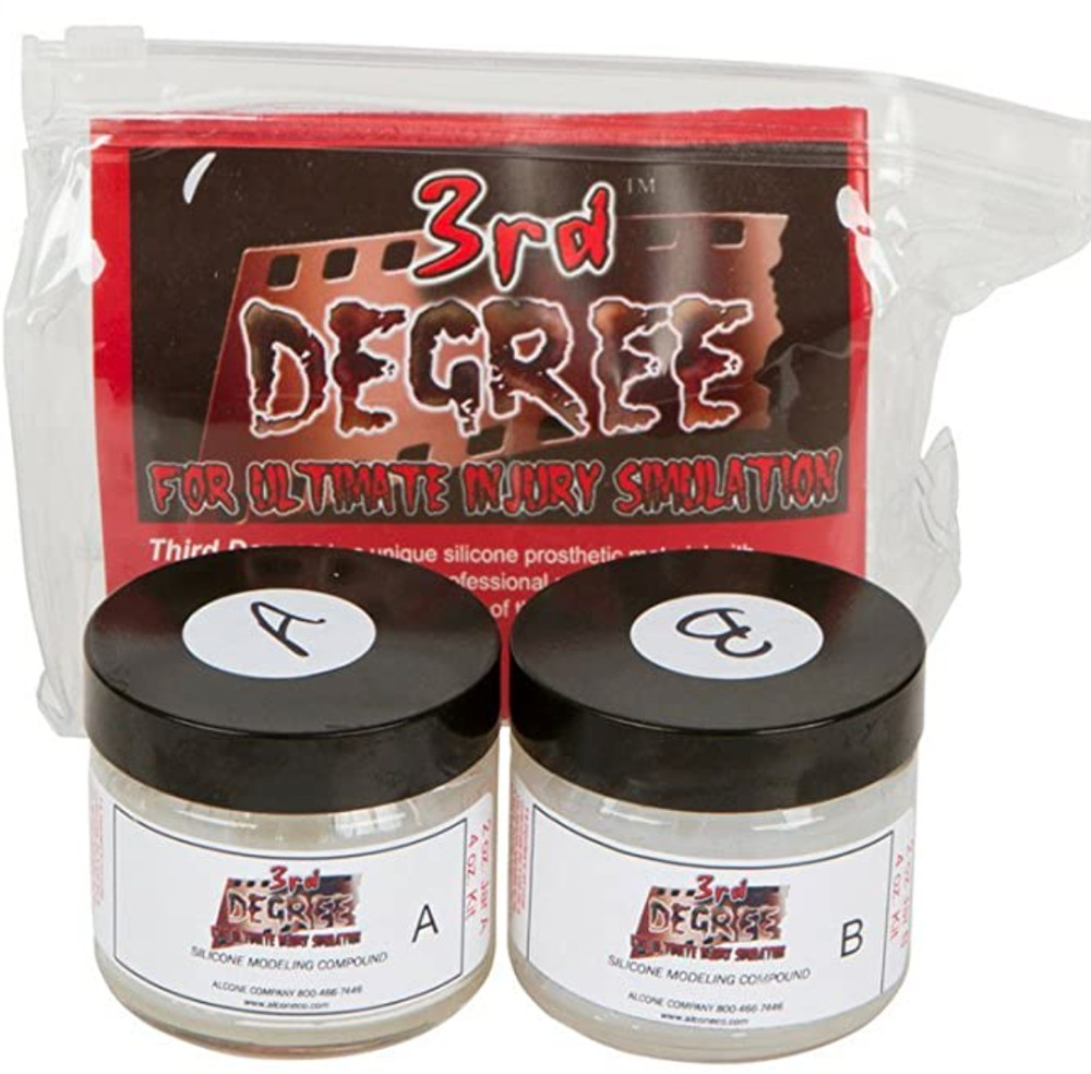 3rd Degree Silicone Molding Compound Special Effects Makeup CLEAR 2oz kit