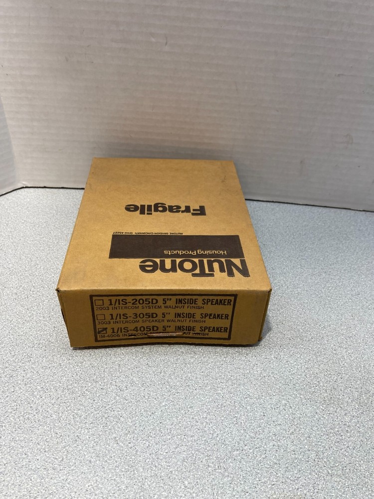 VINTAGE Nutone IS-405D 5" Inside Speaker Walnut Finish