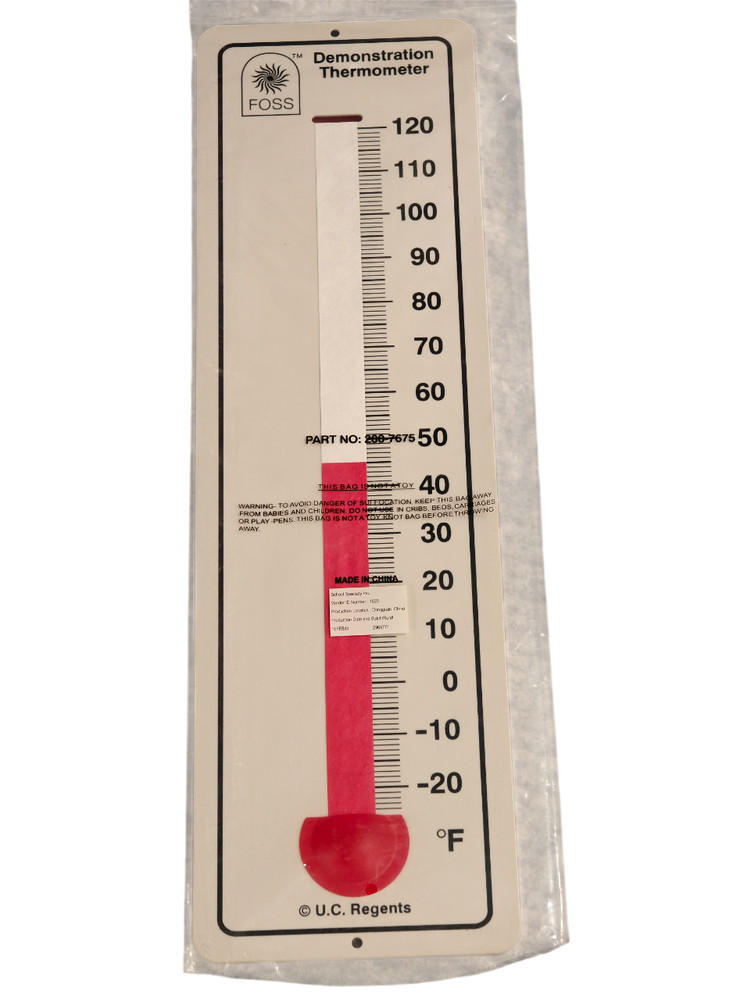 FOSS 200-7675 Demonstration Thermometer | Classroom Science Teaching Tool | NEW