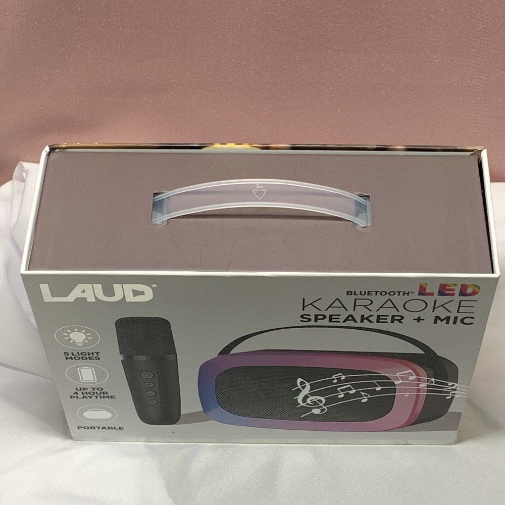 LAUDLED karaoke speaker and microphone